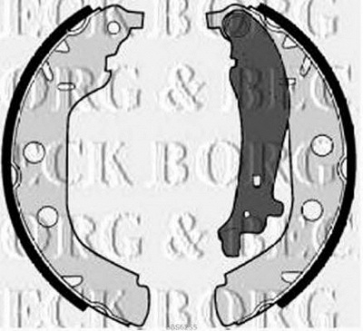 BORG & BECK bbs6255 -  Комплект тормозных колодок